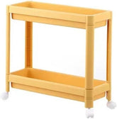 Rolling Cart Rolling Storage Cart Serving Cart Plastic Rolling Cart Narrow Cabinet Storage Trolley On Wheels Storage Rack Drain Storage Tray For Bathroom Kitchen Utility Rolling Cart Kitchen Cart (Co