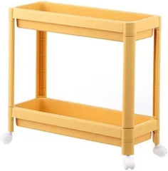 Rolling Cart Rolling Storage Cart Serving Cart Plastic Rolling Cart Narrow Cabinet Storage Trolley On Wheels Storage Rack Drain Storage Tray For Bathroom Kitchen Utility Rolling Cart Kitchen Cart (Co