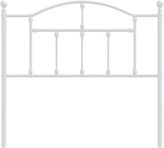 Metal Headboard White 39.4" 1Ps Steel 353517