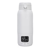 Yoidesu Travel Electric Kettle, Cordless 316 Stainless Steel USB Rechargeable Portable Milk Warmer for Outdoor Car