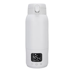 Yoidesu Travel Electric Kettle, Cordless 316 Stainless Steel USB Rechargeable Portable Milk Warmer for Outdoor Car