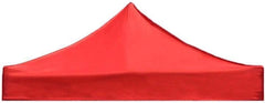 Canopy Replacement Top 10x10ft Foldable Tent Top Cloth Rainproof Canopy Top Cover Replacement Four-Corner Tent Cloth Outdoor Parasol Sun Shade Gazebo Top Cover(Red)