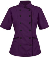 H H C Women's Short Sleeve Chef Coat - Jacket