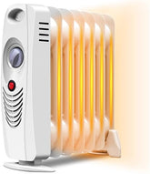 ARLIME Oil Filled Radiator Heater, 700W Small Space Heating Machine with Thermostat, Overheat Protection, Portable Oil Heater for Indoor Use, Bedroom, Office, Home
