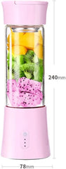 Portable Blender, Smoothies Personal Blender Mini Shakes Juicer Cup USB Rechargeable(White)