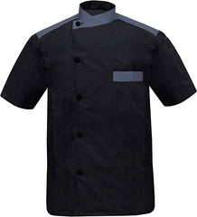 Men's Chef Coat Half Sleeve Jacket Multicolored Exclusive Chef Jacket Size (XS-6XL)