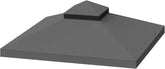 ESPIDOO 10x10 Ft Gazebo Replacement Canopy: Polyester UV Water-Repellent Tent Roof Cover - Double Tiered Design with Drain Holes & Ventilation for Outdoor Patio & Garden