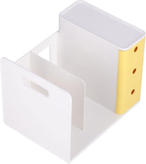 CDQL Bookshelf, Desk Hutch Organizer, Desktop Bookcase for Computer Desk, Multifunctional Drawer Book Shelves, Desktop Bookshelf Counter Bookcase, Office Supplies Organizers