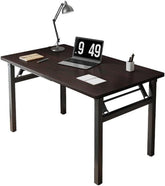 Folding Computer Desk, No Assembly Writing Table for Small Spaces, Portable Study & Laptop Desk, Functional Home Office Desks for Home Office Outdoor(White,80 * 60cm)