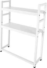 Desktop Bookcase for Computer Desk, 2-Tier Multipurpose Wood Countertop Hutch Display Shelf, Adjustable Display Shelf Rack Organizer for Office Home Supplies