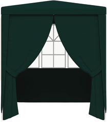 Professional Party Tent, Summer House Outdoor Gazebo Pergola Canopy Tent for Rasen Garten Balkon Hinterhof with Side Walls 8.2'x8.2' Anthracite 0.3 oz/ft