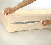 DNG Creations 100% Egyptian Cotton Zipper Mattress Cover, 1000 Thread Counts, 10 Inch Deep Pocket Olympic Queen Size, Solid Green Zipper Around The Mattress