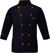 Unisex Multi Colored Piping Chef Work Uniform HH-01 Chef Coat.