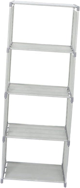 1pc DIY Simple Table Bookshelf Desk Bookcase Modern Book Rack Plastic Bookshelf Layers Grey for Home Study Office