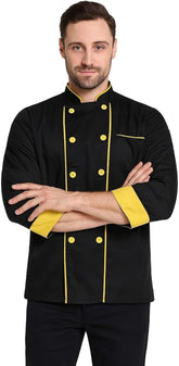 Professional Chef Coat – Double-Breasted Culinary Jacket with Long Sleeves