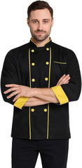 Professional Chef Coat – Double-Breasted Culinary Jacket with Long Sleeves