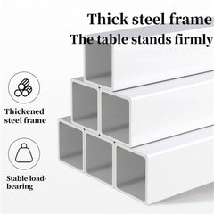 Modern Small Computer Desk, Metal Frame Compact Workstation Table, Simple Office Table for Home Office, Writing, Study & Gaming(100 * 50 * 74cm)
