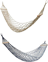 2pcs Hollow Breathable Single Hammock, Summer Garden Rest Hanging Bed, Anti-Rollover Wooden Pole, Load Bearing 150kg/330.7lbs