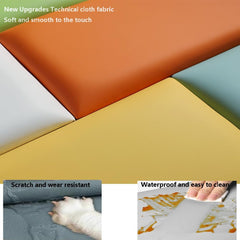 Peel and Stick Headboard, 3D Anti-Collision Soundproof Upholstered Wall Panels, Self-Adhesive Wall Mounted Wall Panel for Bedroom,E,60x60cm