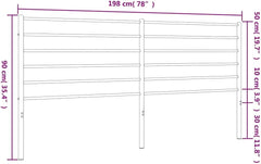 Headboard White Powder-Coated Steel 76 in Durable Headboard352405