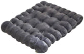 Chair Cushion for Square Seating, Biscuit Design Pad for Yoga and Balcony, Gray