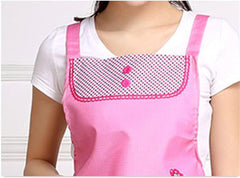 75 * 72cm Kitchen Sleeveless Apron with Pocket Waterproof Oil Resistant Floral Women Bib Cooking Baking Cleaning Apron Accessories (Color : A, Size : One Size) (B Free Size)