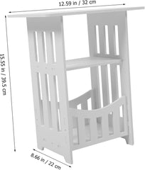 PRETYZOOM Sofa Side Table Mini Bedside Table for Bedroom with Ample Surface Area Versatile Nightstand for Living Room and Small Spaces