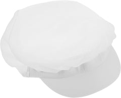 Elastic Chef Hat for Women White Reusable Cooking Cap Food Service Hair Cover for Chefs and Bakers Adjustable Size for Kitchen and Restaurant Use