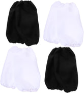 Veemoon 4 Pairs Oil Arm Sleeves for Cooking Cleaning Reusable Oversleeves for Kitchen Work Housework Gardening and Pet Care Elastic Fit Men Women