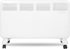 Electric Space Heater for Indoor Use, 1000W Freestanding Convection Panel Heater with Adjustable Thermostat, Portable Wall Heater for Bedroom, Bathroom, Energy Efficient, LED Digital Display