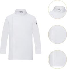 Chef Coat Men Women Chef Jacket for Bakery Food Service Kitchen Restaurant, XXL