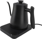 Smart Electric Gooseneck Kettle, 1200W Fast Boiling Electric Coffee Tea Kettle with Temperature Control Display, 1L Stainless Steel Tea Pour Over Coffee Kettle, Hot Water Boiler