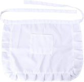 Aprons With Pockets Short Waist Kitchen Apron Lace Half Waist Bib Maid Costume With Pocket Half Apron Cover Kitchen Party Apron