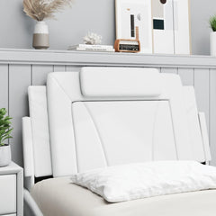 Headboard Cushion White 39.4" Faux Leather,Premier Faux Leather Headboard Cushion for Enhanced Comfort and Style in Any Bedroom Bed Headboards, Bed Footboards