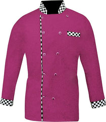 Men's Chef Coat Full Sleeve Jacket Multicolored Piping Exclusive Chef Jacket Size (XS-6XL)