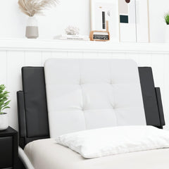 Headboard Cushion White and Black 39.4" Faux Leather,Versatile Headboard Cushion for Superior Comfort and Style in Your Bedroom Bed Headboards, Bed Footboards