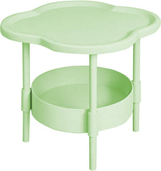 Mini Easy Small Apartment Bedside Table, Narrow Side Table for Small Space, for Living Room, Bedroom, Study, Kitchen and Balcony (Coffee)