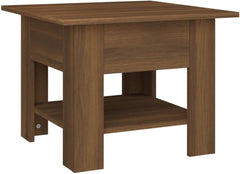 Coffee Table, for Living Room Center Table,1 Compartment,Wooden,for Sofa Table Tea Table for Living Room, Office Desk, Balcony,Concrete Gray 21.7"x21.7"x16.5" Engineered Wood