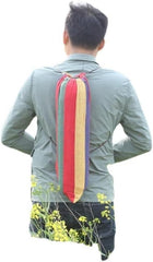 Backyard Patio Hammocks Outdoor Thickened Canvas Outdoor Bent Wooden Stick Hanging Sheet Double Hammock Swing Dormitory Camping Camping Essentials(Red,B)