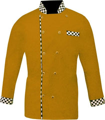 Men's Chef Coat Full Sleeve Jacket Multicolored Piping Exclusive Chef Jacket Size (XS-6XL)