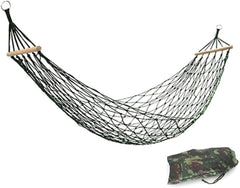 Portable Hammocks Recreation Mesh Hammock Indoor/Outdoor Hammock with Carrying Bag for Patio Yard Camping Hiking Beach Hammock for Outdoor