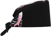 Cleaning Working Cap Pink Woodpecker Printed Chef Hat for Women & Men, Adjustable, Breathable