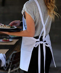 Averill's Sharper Uniforms Criss-Cross Three Pocket Bib Apron 3 pocket (Set of 6)