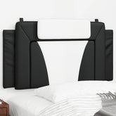 Enhance Comfort and Style with Faux Leather Headboard Cushion, Soft Foam Filling, Easy Installation, Black and White 39.4"