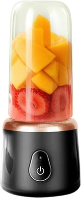 Portable Fruit Juicer Blender - 1 Cup Multifunctional USB Rechargeable Fit For Ice Mixer with 6 Blades(H)