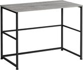 Monarch Specialties I 7778 Computer Desk, Home Office, Laptop, Left, Right Set-up, Storage Drawers, 40" L, Work, Metal, Laminate, Grey, Black, Contemporary