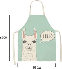 Aprons With Pockets Cotton Linen Sleeveless Aprons Kitchen Women Pinafore Home Cooking Baking Waist Bib Apron