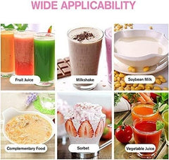 Portable Blender, Smoothies Personal Blender Mini Shakes Juicer Cup USB Rechargeable(White)