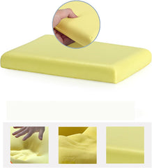 Greenjin 13" Detachable Memory Foam Seat Cushion Round Chair Cushion Non-Slip Dining Stool Pad Circle Chair Pad with Rubber Back Washable for Kitchen Dining Office Chairs Black