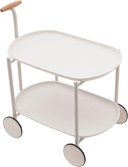 CNCEST Home Bar, Serving Cart with 2 Mirrored Shelves, Furniture Rolling Bar Cart for Kitchen, Dining Room (63x42x64.5cm-Green)